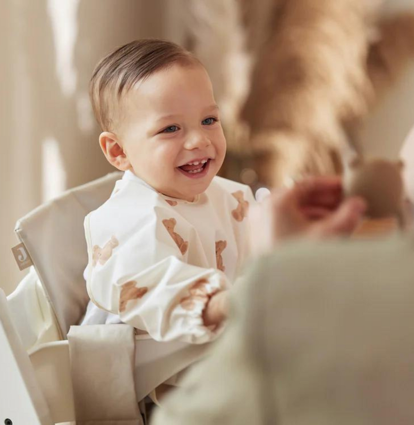 bavoir a manche imperméable teddy bear