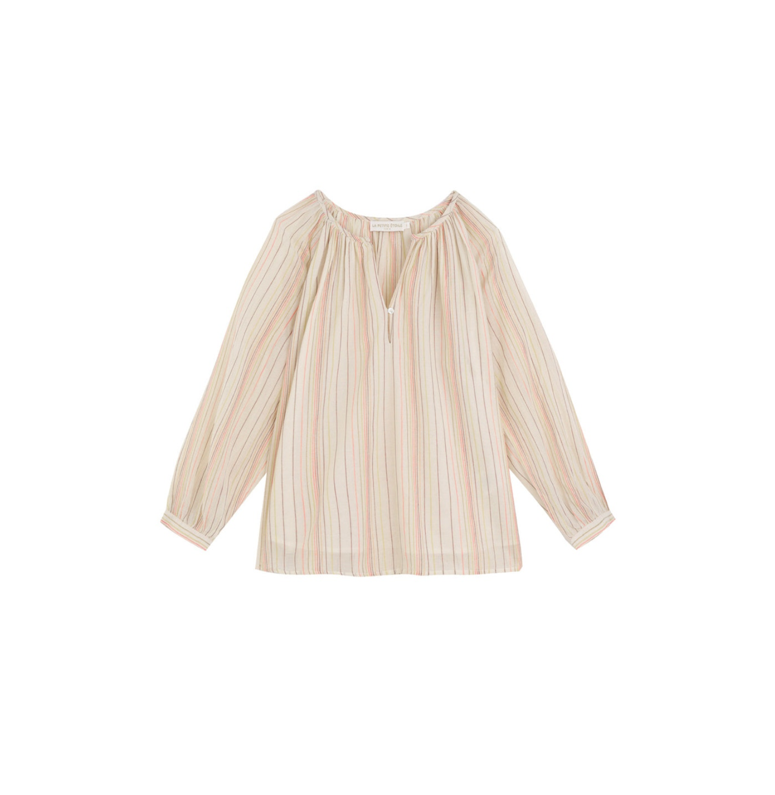 blouse rayure beige