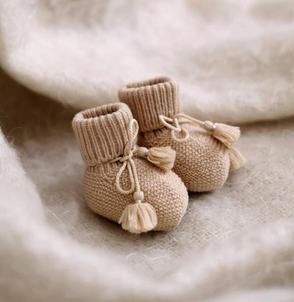 chaussons beige