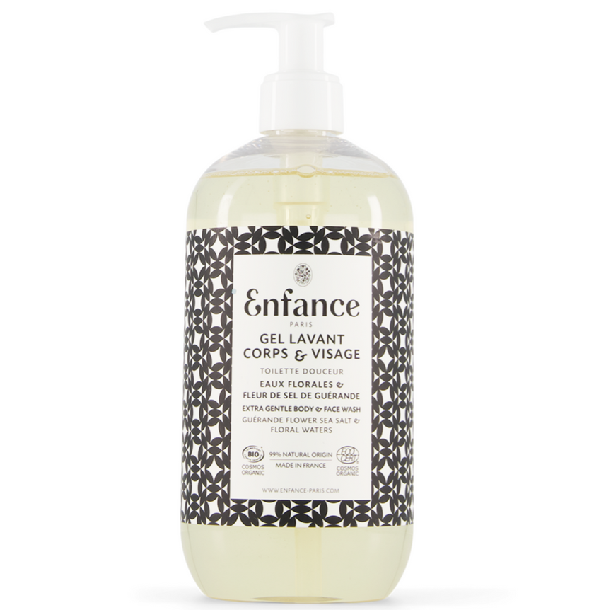 gel lavant corps et cheveux enfance paris eaux florales et fleur de sel de guerande 