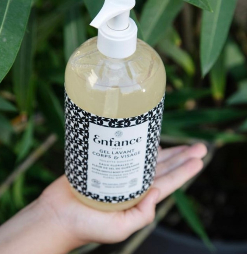 gel lavant corps et cheveux enfance paris eaux florales et fleur de sel de guerande 