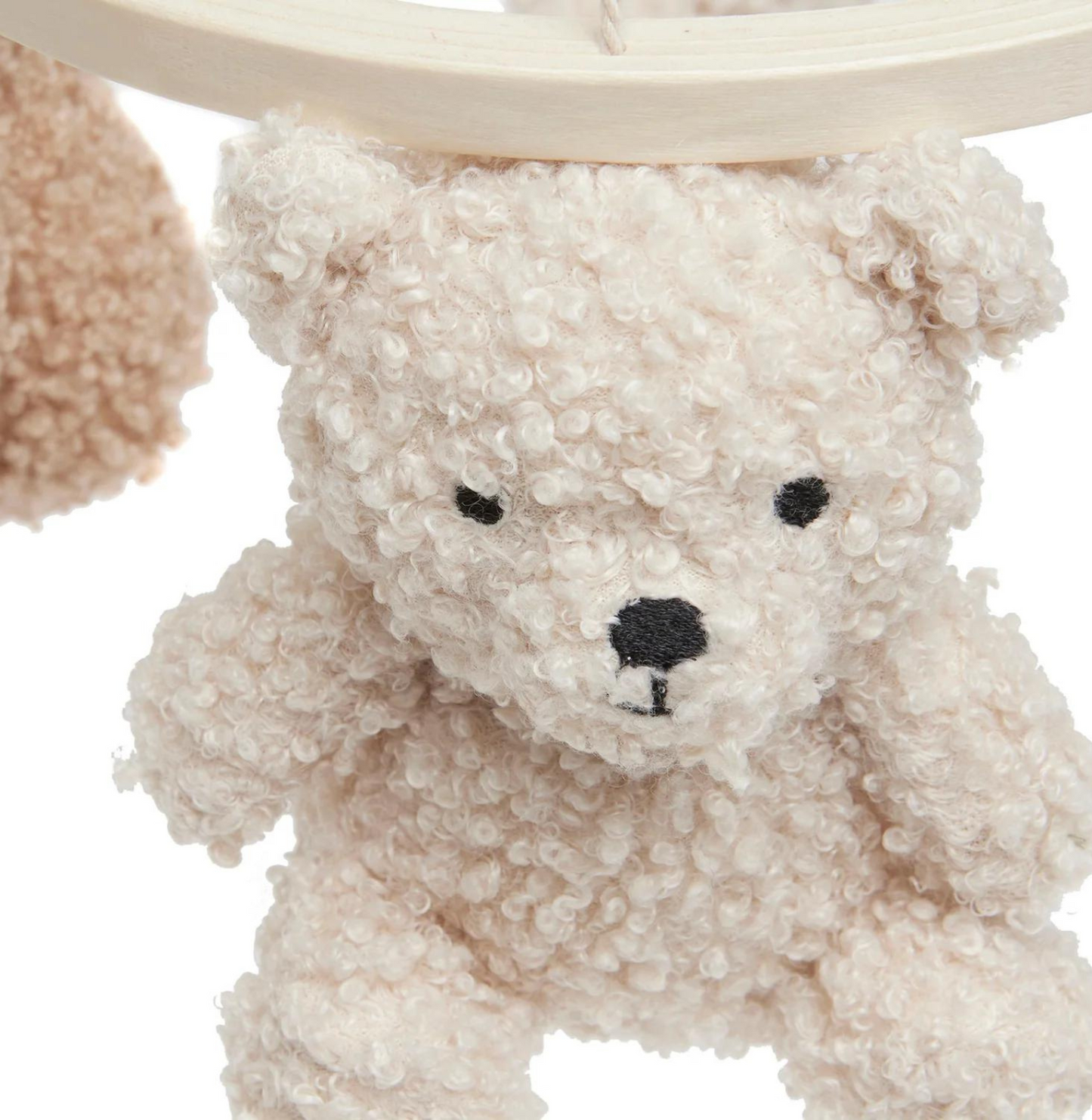 mobile teddy bear biscuit et naturel