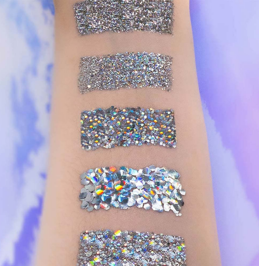paillettes holo argentés