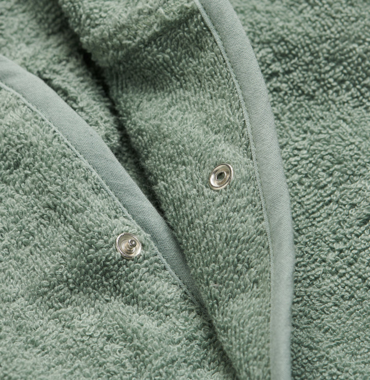 peignoir enfant ash green