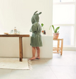 peignoir enfant ash green