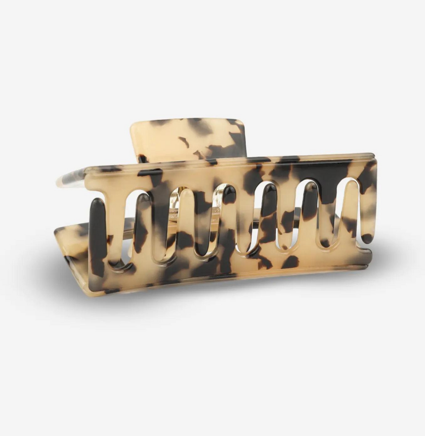 pince a cheveux leopard