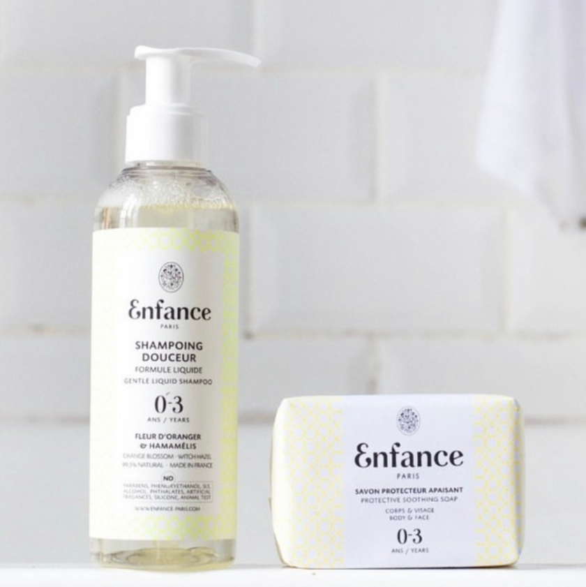 shampoing douceur 0 à 3 ans fleur d'oranger et hamamélis 