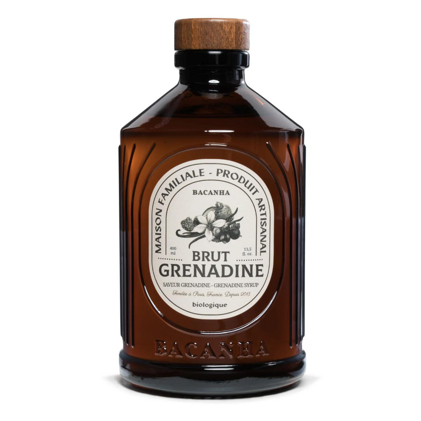 Flacon sirop brut bio de grenadine face