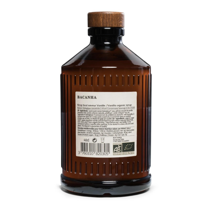 sirop de vanille bio
